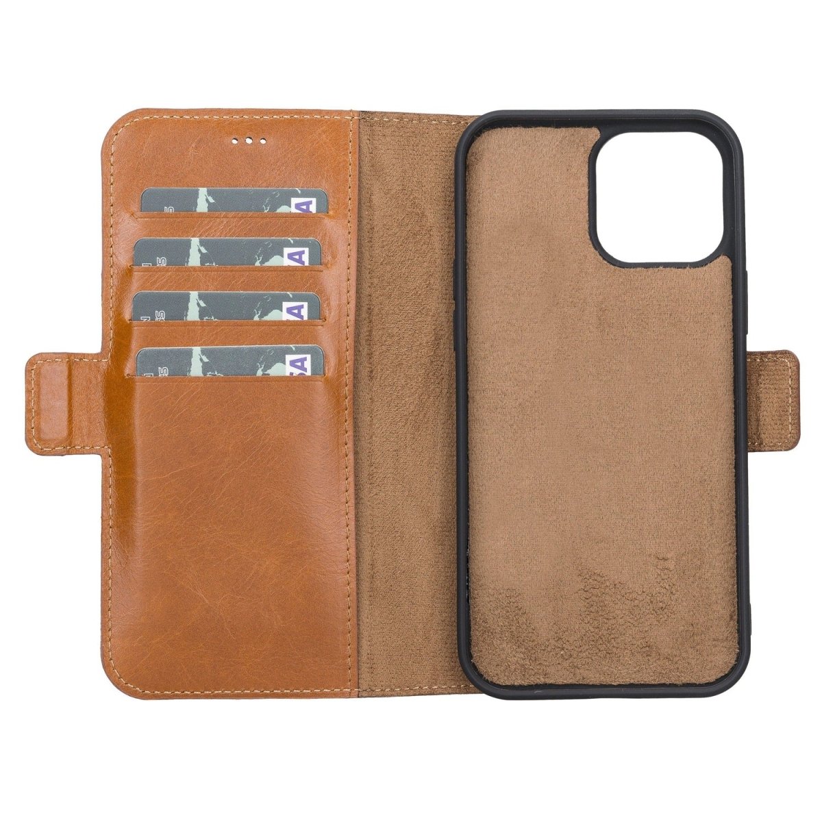 Bayelon iPhone 13 Pro Max Leather Flip Cover Wallet Case with Kickstand