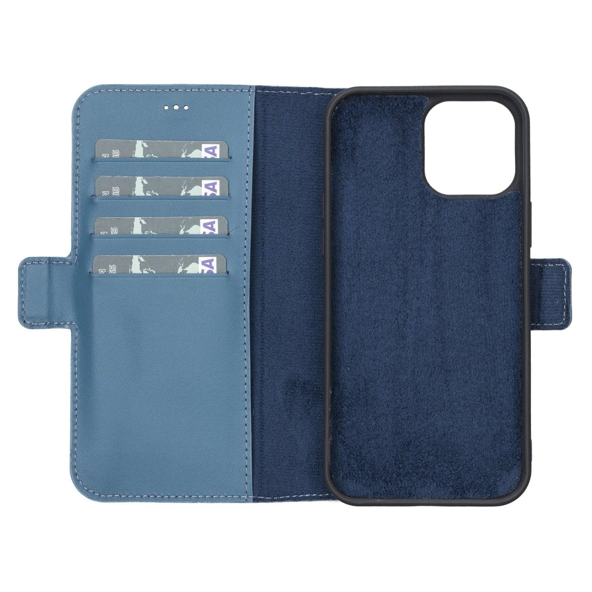 Bayelon iPhone 13 Pro Max Leather Flip Cover Wallet Case with Kickstand