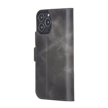Bayelon iPhone 13 Pro Max Leather Flip Cover Wallet Case with Kickstand
