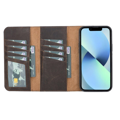 Bayelon iPhone 13 Pro Max Trifold Leather Wallet Case
