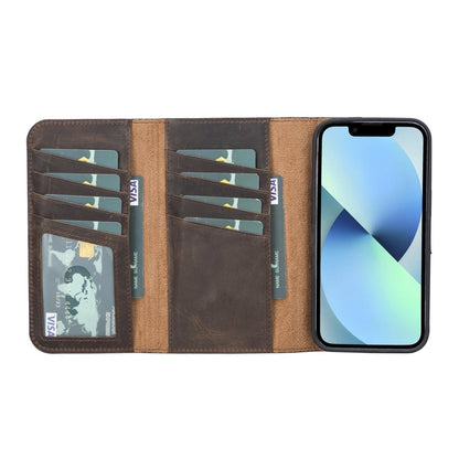 Bayelon iPhone 13 Pro Trifold Leather Wallet Case