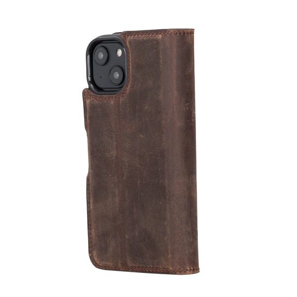 Bayelon iPhone 14 Detachable Leather Wallet Case with Kickstand