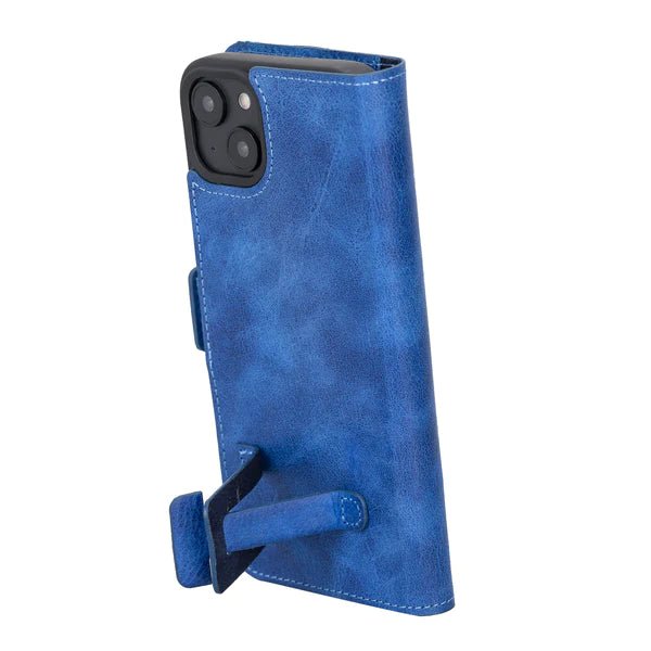 Bayelon iPhone 14 Leather Flip Cover Wallet Case with Kickstand