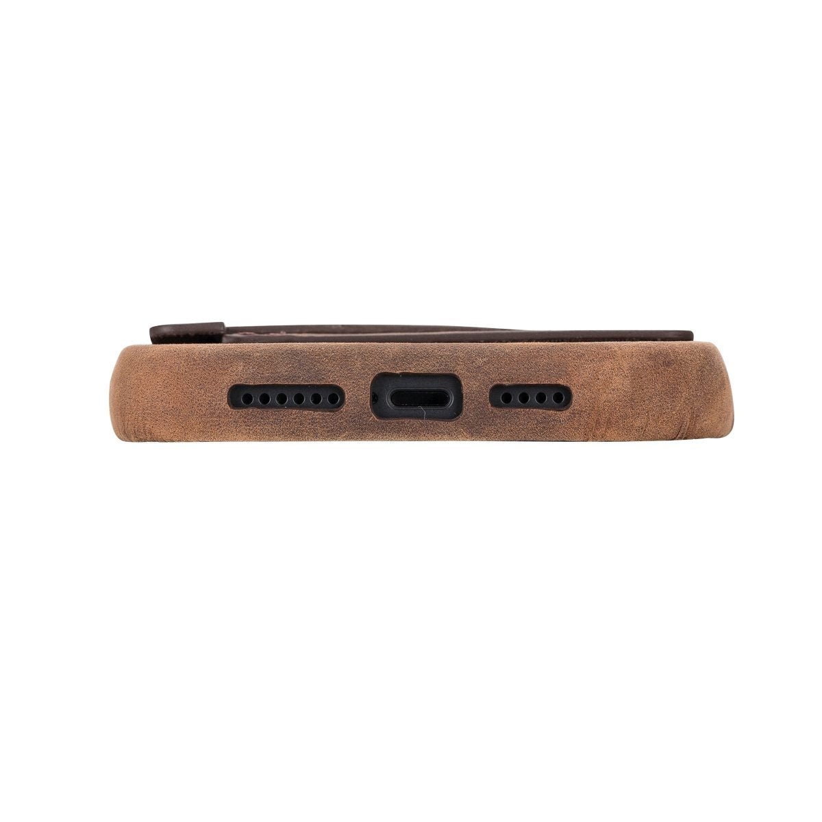 Bayelon iPhone 14 Plus Full Grain Leather Full Cover Case