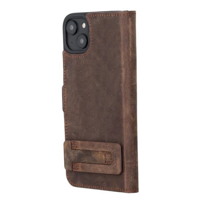 Bayelon iPhone 14 Plus Leather Wallet Case with Kickstand