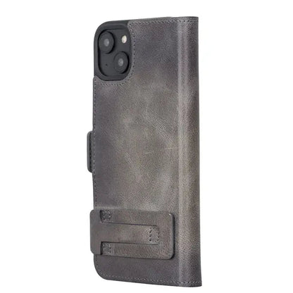 Bayelon iPhone 14 Plus Leather Wallet Case with Kickstand