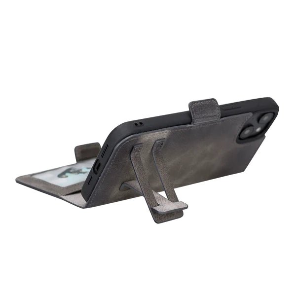 Bayelon iPhone 14 Plus Leather Wallet Case with Kickstand