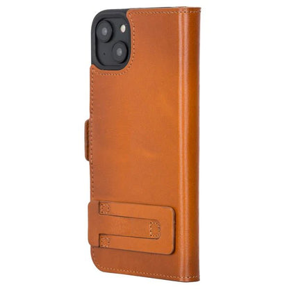 Bayelon iPhone 14 Plus Leather Wallet Case with Kickstand