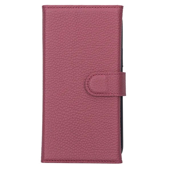 Bayelon iPhone 14 Plus Trifold Full Grain Leather Wallet Case