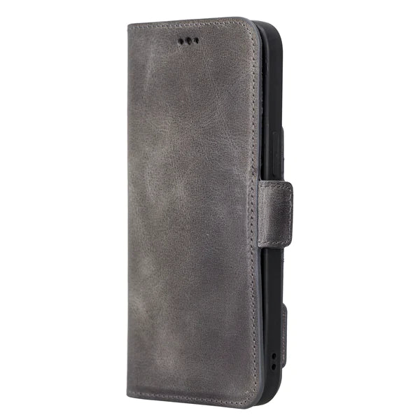 Bayelon iPhone 14 Pro Leather Flip Cover Wallet Case with Kickstand