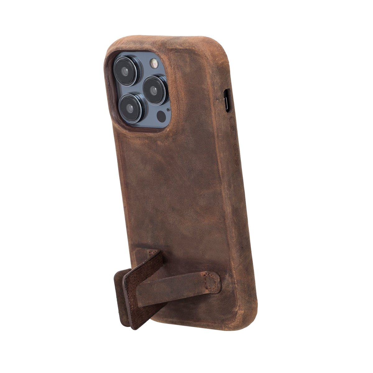 Bayelon iPhone 14 Pro Leather Full Cover Case