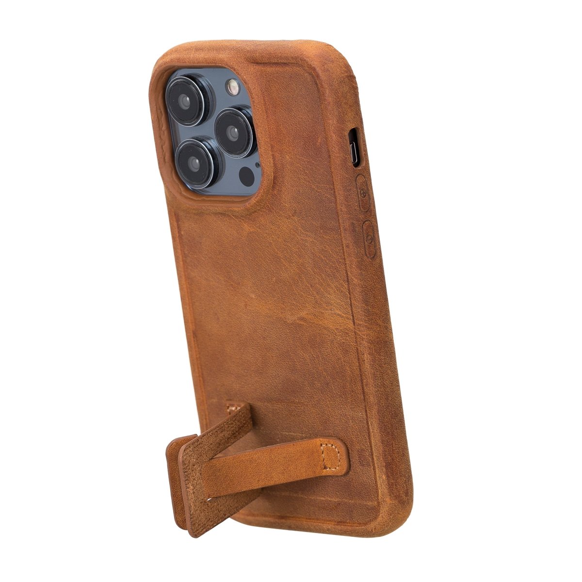 Bayelon iPhone 14 Pro Leather Full Cover Case
