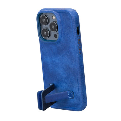 Bayelon iPhone 14 Pro Leather Full Cover Case
