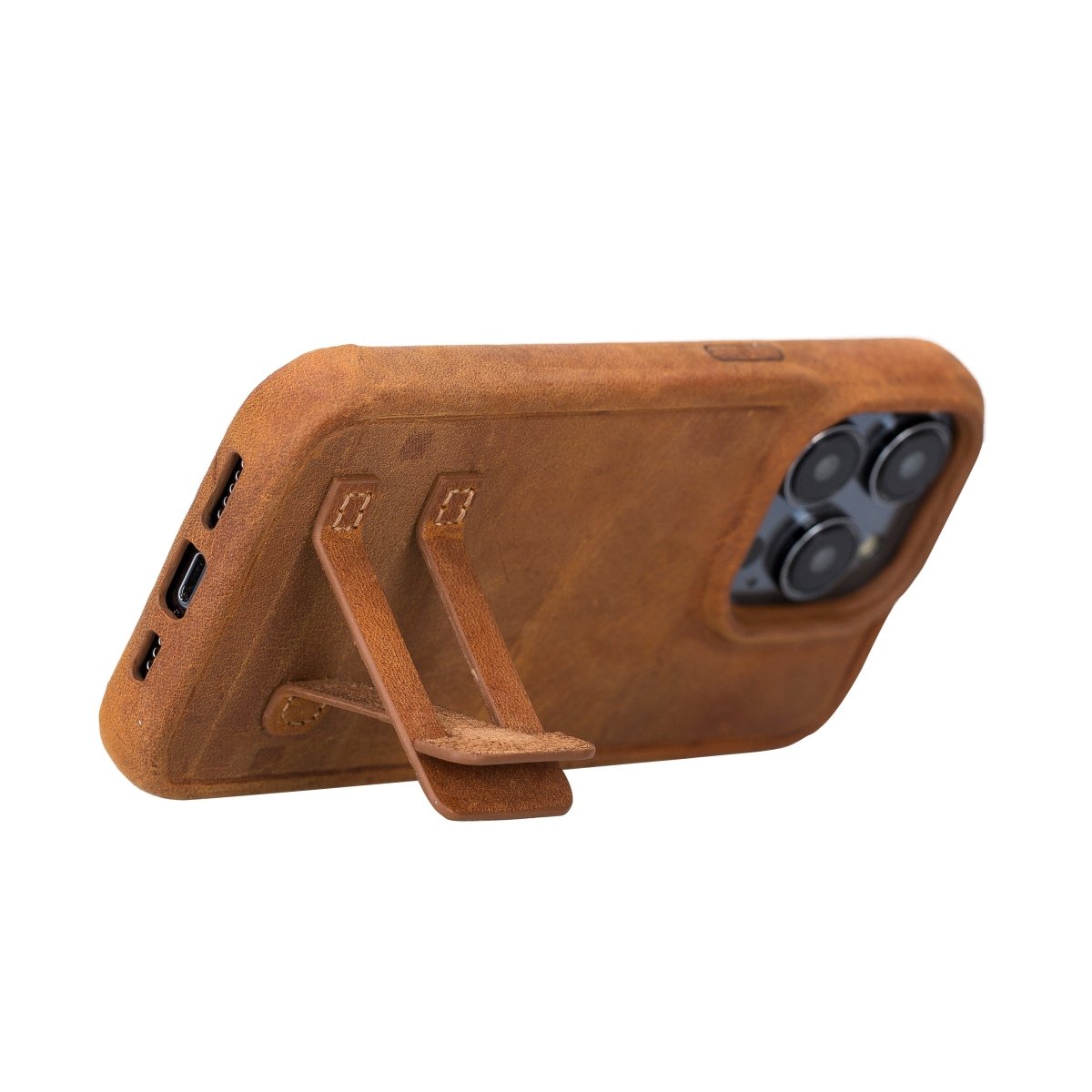 Bayelon iPhone 14 Pro Leather Full Cover Case