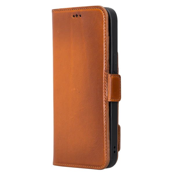 Bayelon iPhone 14 Pro Max Leather Flip Cover Wallet Case with Kickstand