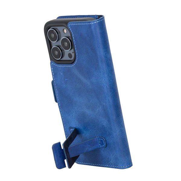 Bayelon iPhone 14 Pro Max Leather Flip Cover Wallet Case with Kickstand