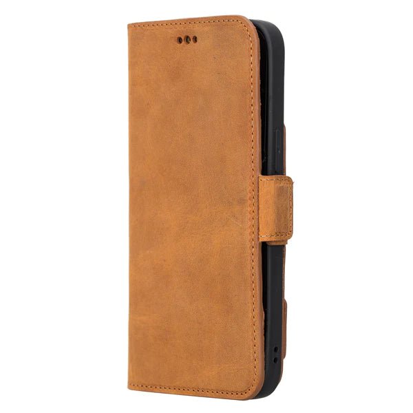 Bayelon iPhone 14 Pro Max Leather Flip Cover Wallet Case with Kickstand