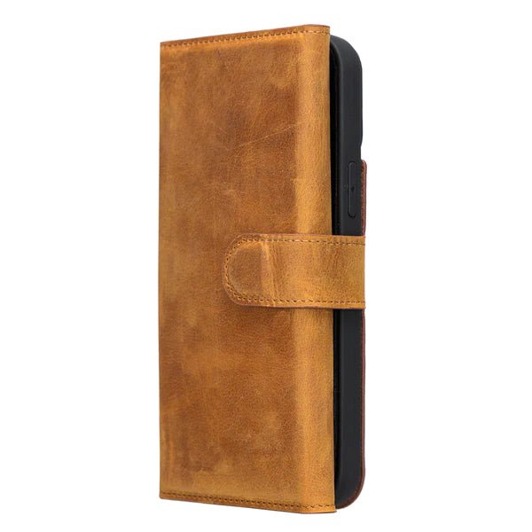 Bayelon iPhone 14 Pro Max Trifold Leather Wallet Case