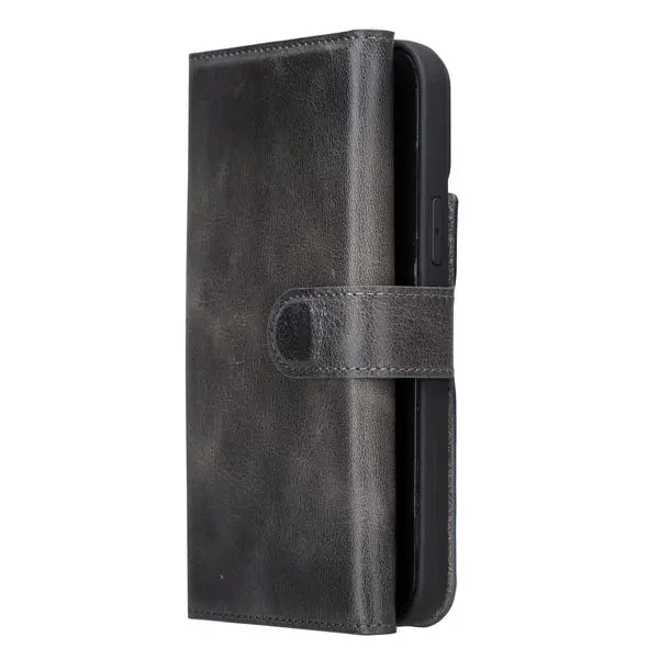 Bayelon iPhone 14 Pro Max Trifold Leather Wallet Case