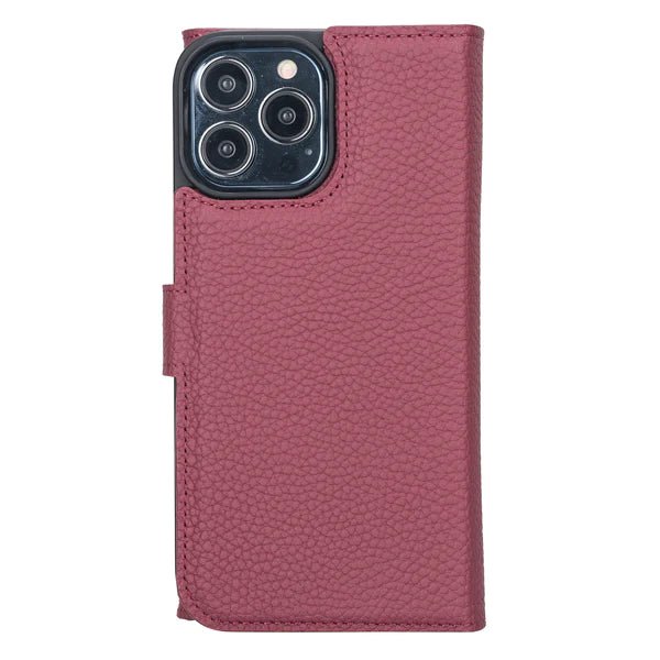 Bayelon iPhone 14 Pro Max Trifold Leather Wallet Case