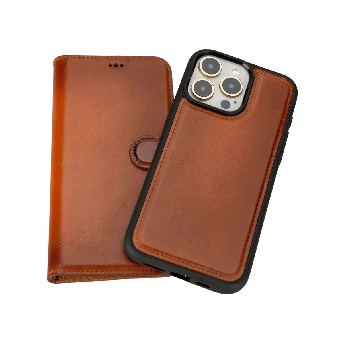 Bayelon iPhone 15 Pro Detachable Wallet Case