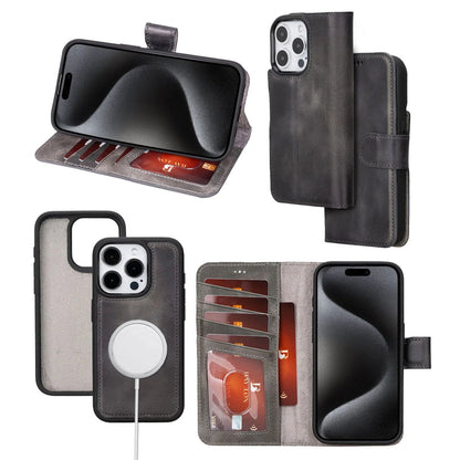 Bayelon iPhone 15 Pro Detachable Wallet Case