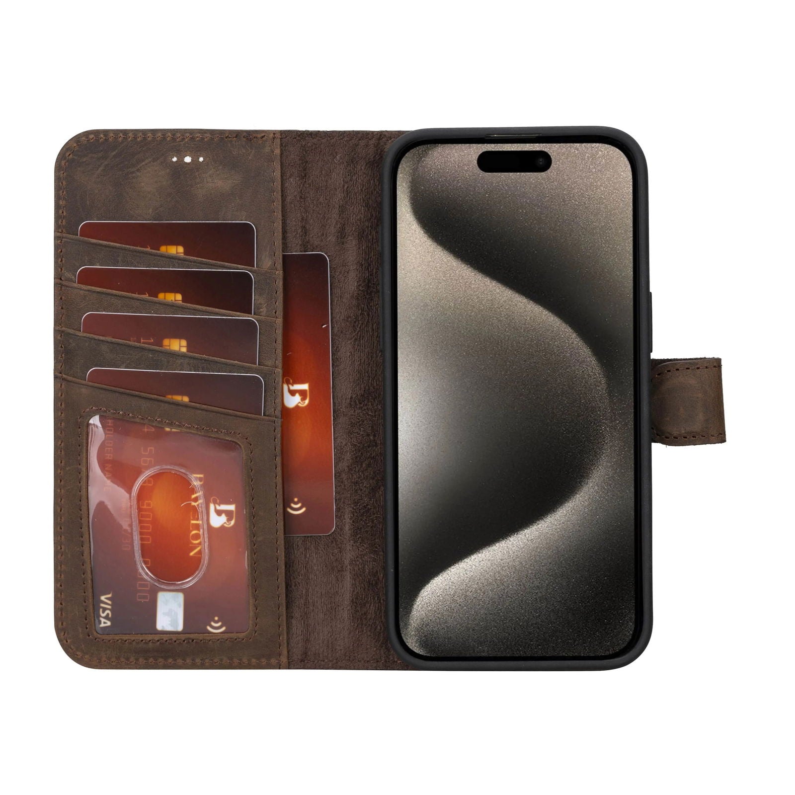 Bayelon iPhone 15 Pro Max Detachable Wallet Case