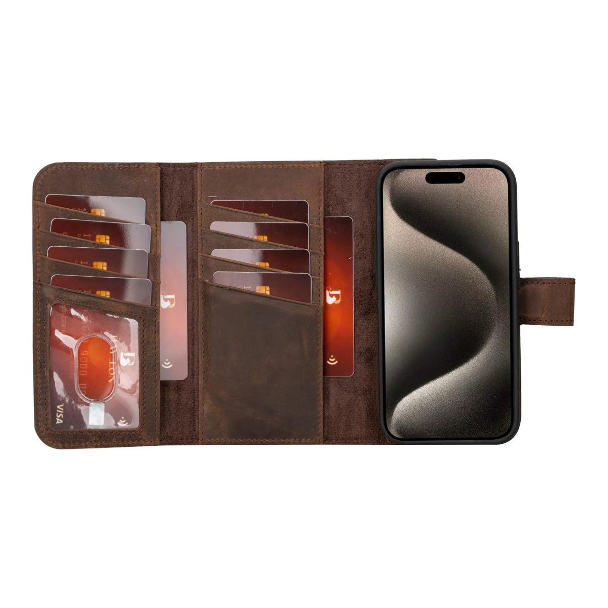 Bayelon iPhone 15 Pro Max Trifold Wallet Case