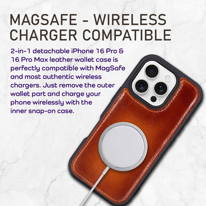 Bayelon iPhone 16 Pro Flip Cover Wallet Case