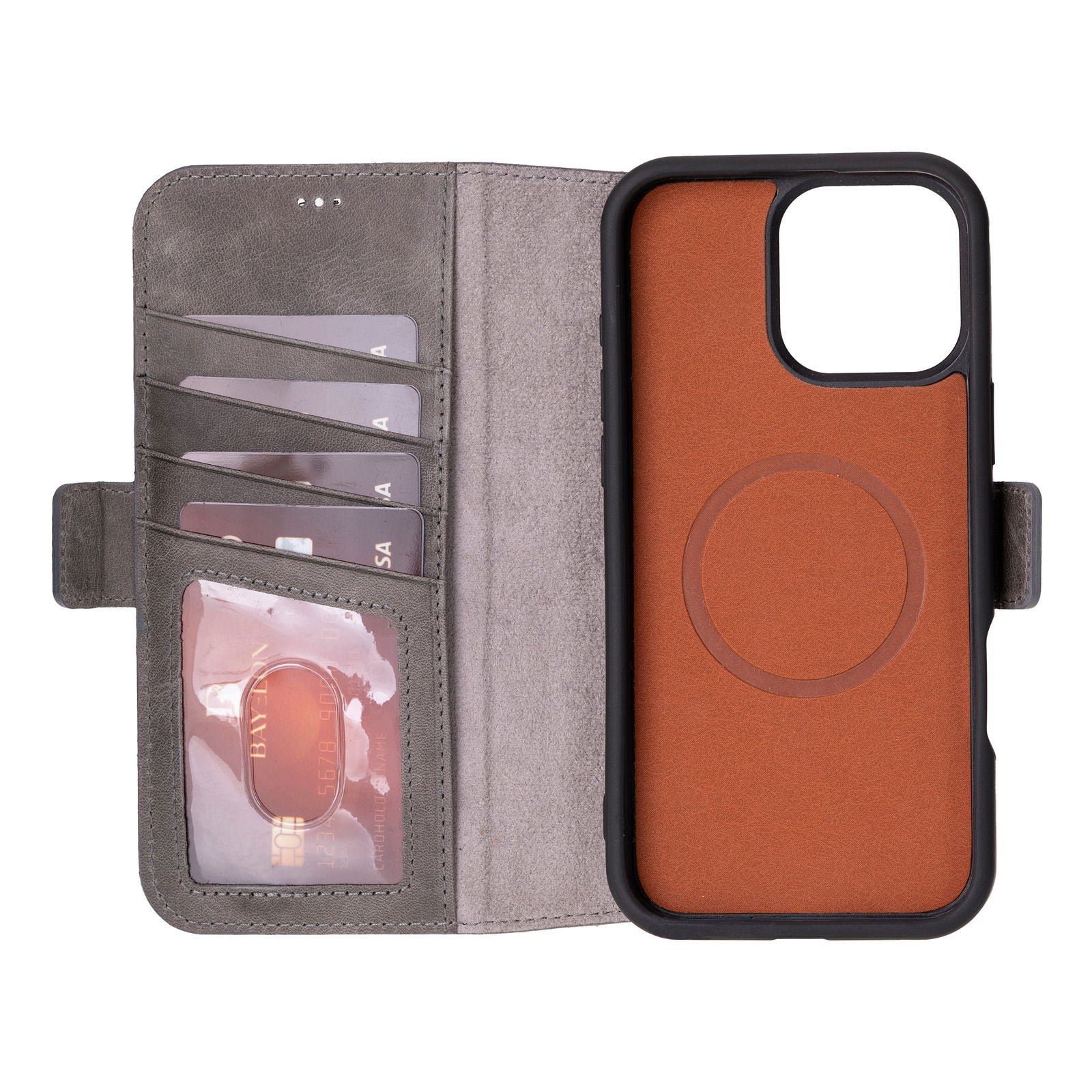 Bayelon iPhone 16 Pro Max Flip Cover Wallet Case