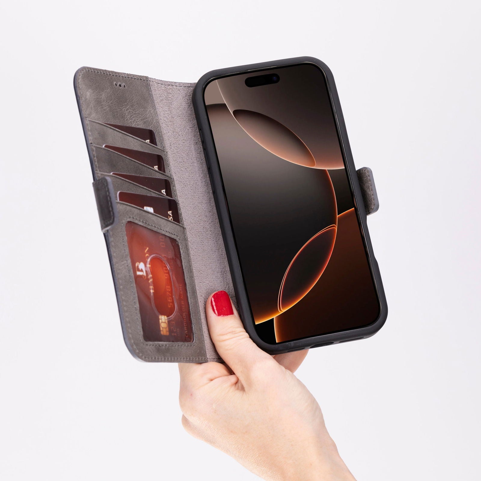 Bayelon iPhone 16 Pro Max Flip Cover Wallet Case