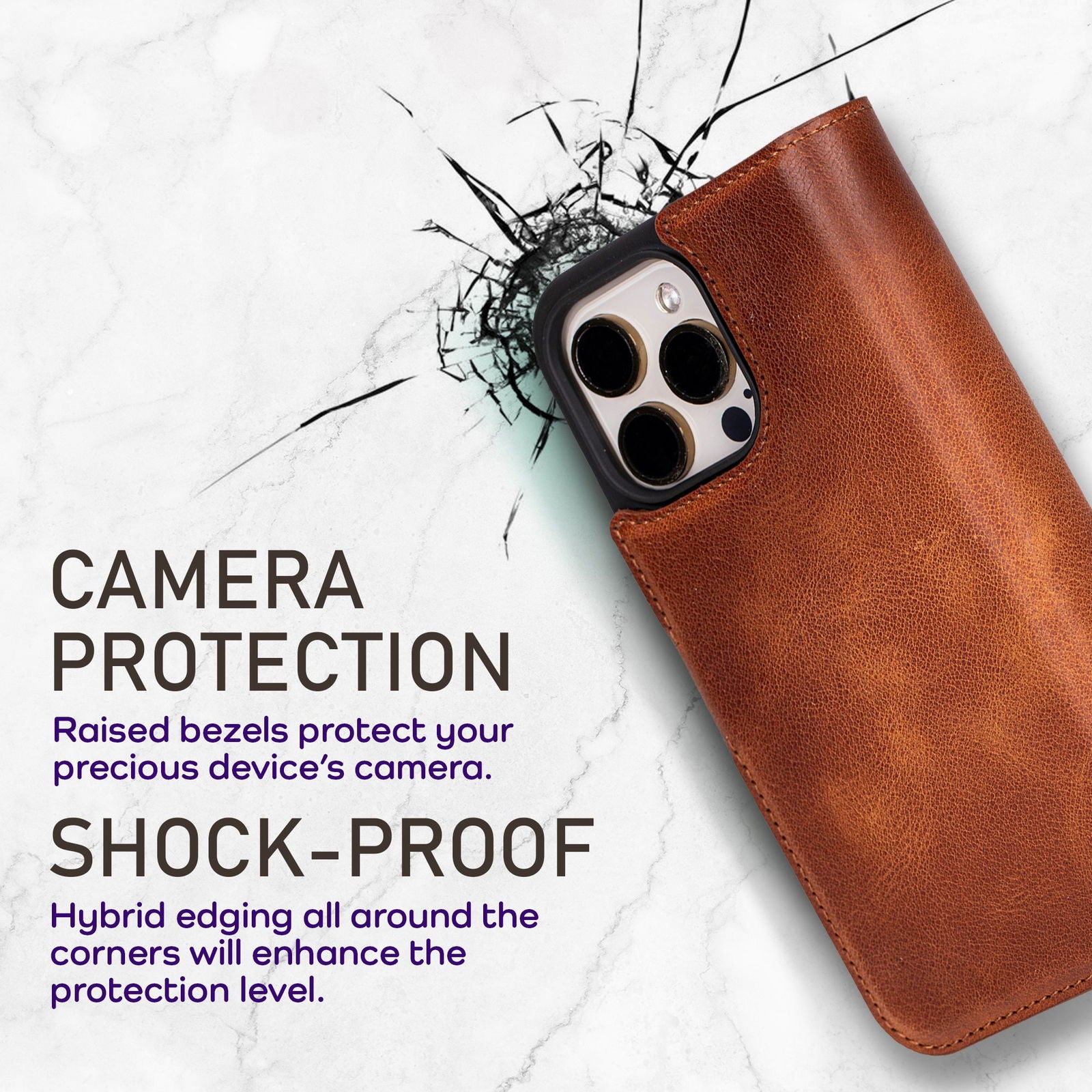 Bayelon iPhone 16 Pro Max Trifold Wallet Case