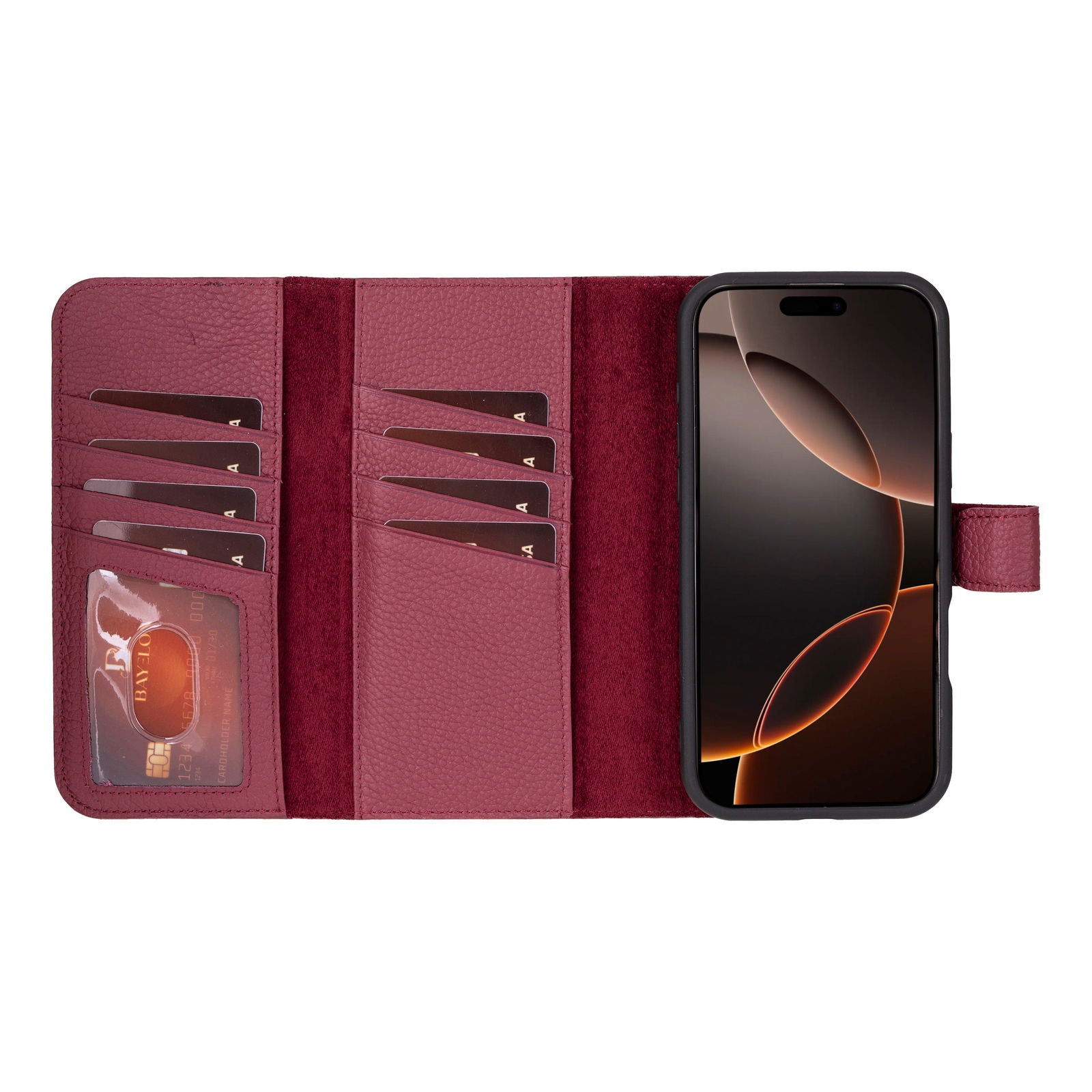 Bayelon iPhone 16 Pro Max Trifold Wallet Case
