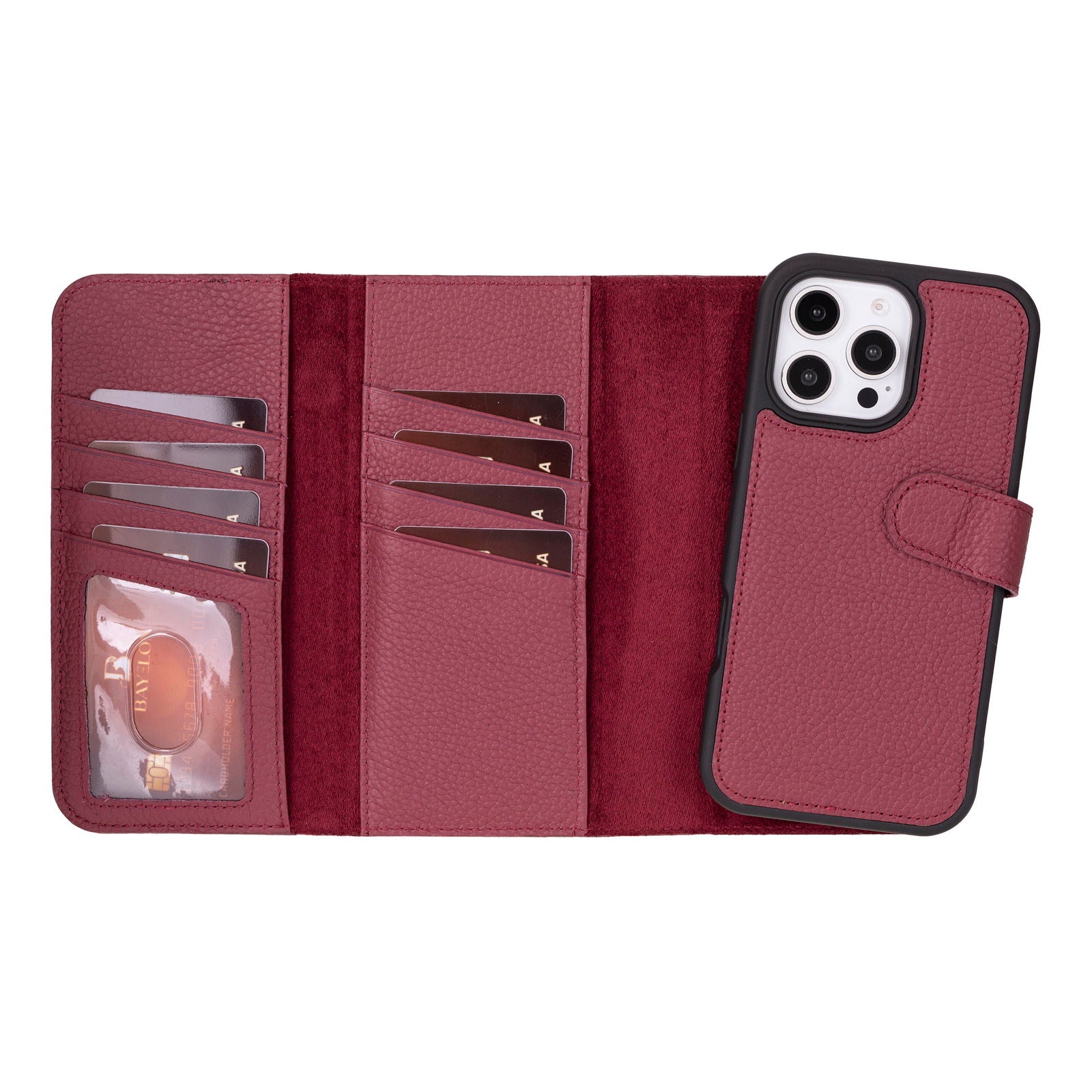 Bayelon iPhone 16 Pro Max Trifold Wallet Case