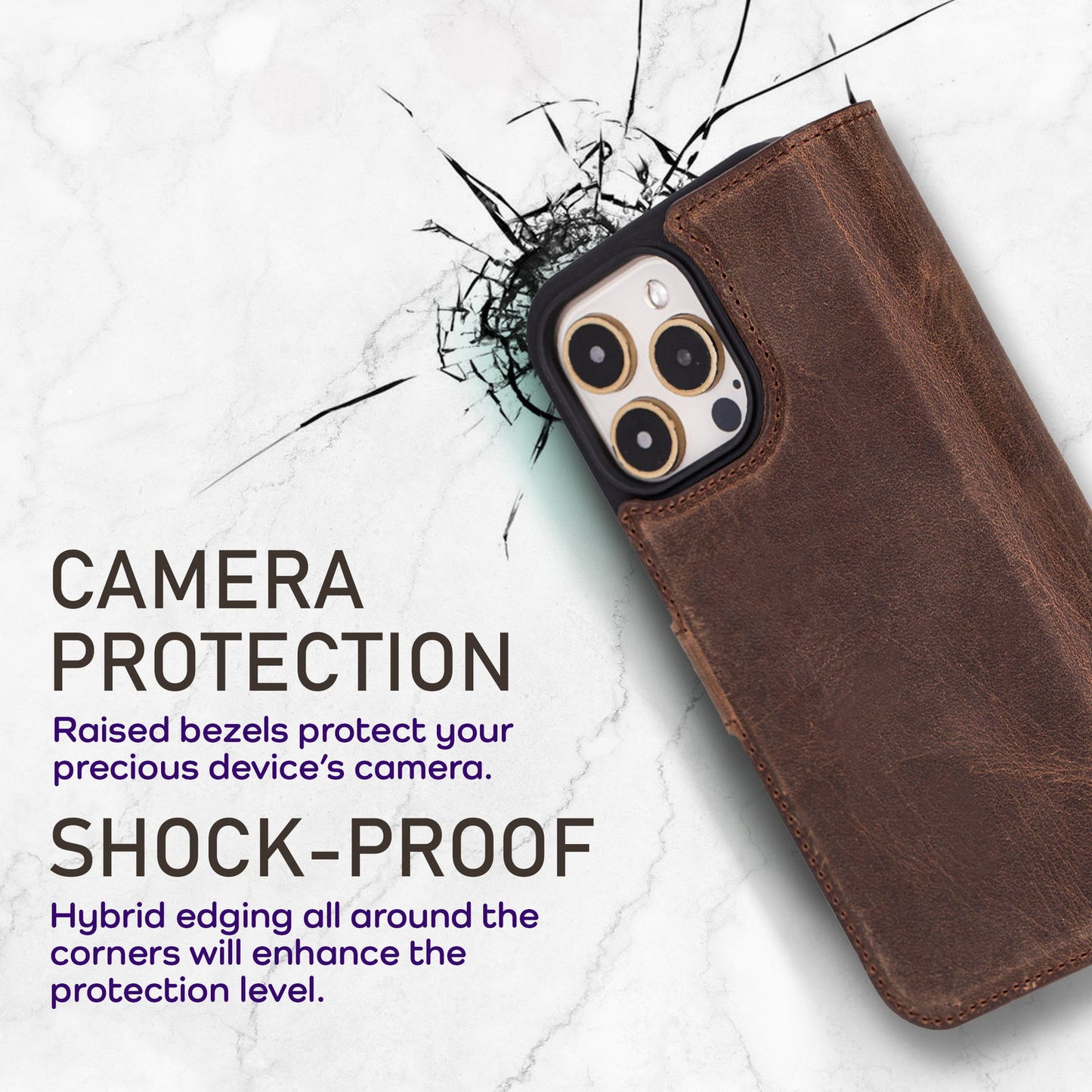Bayelon iPhone 16 Pro Max Trifold Wallet Case