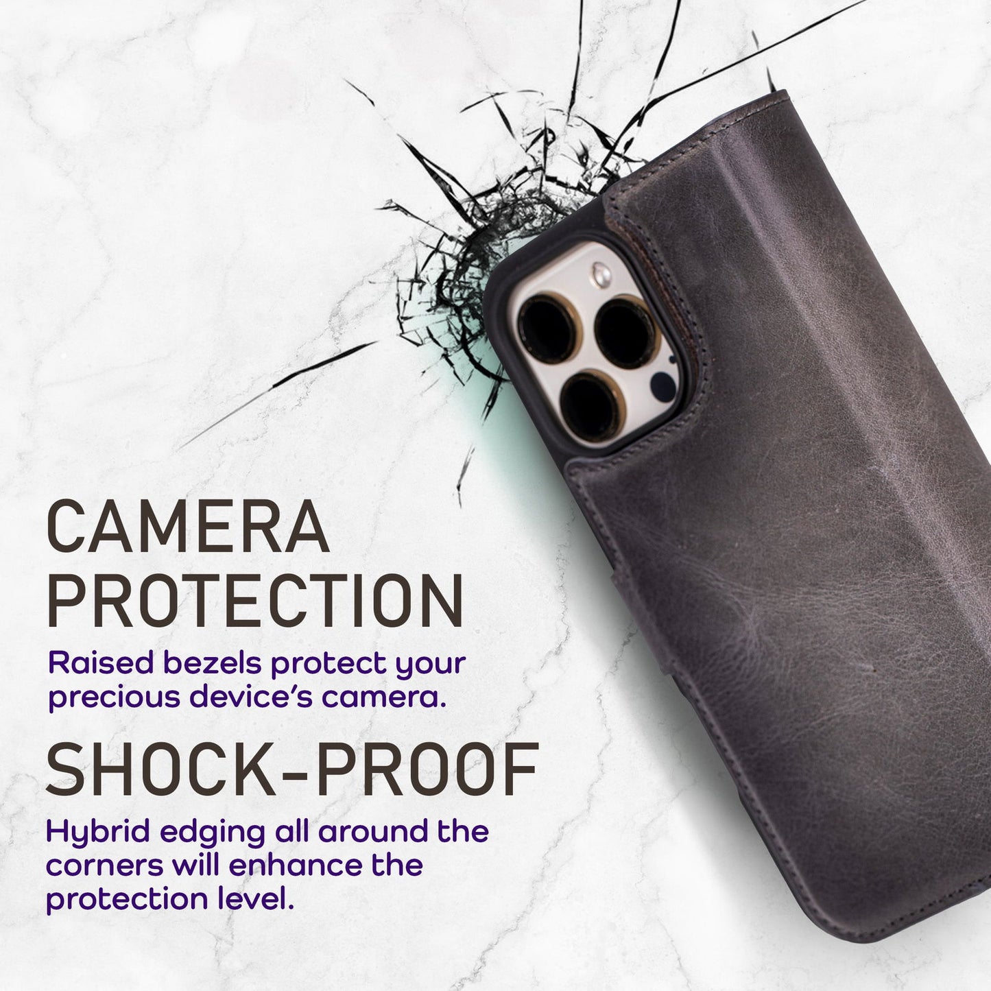 Bayelon iPhone 16 Pro Max Trifold Wallet Case