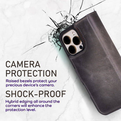 Bayelon iPhone 16 Pro Max Trifold Wallet Case