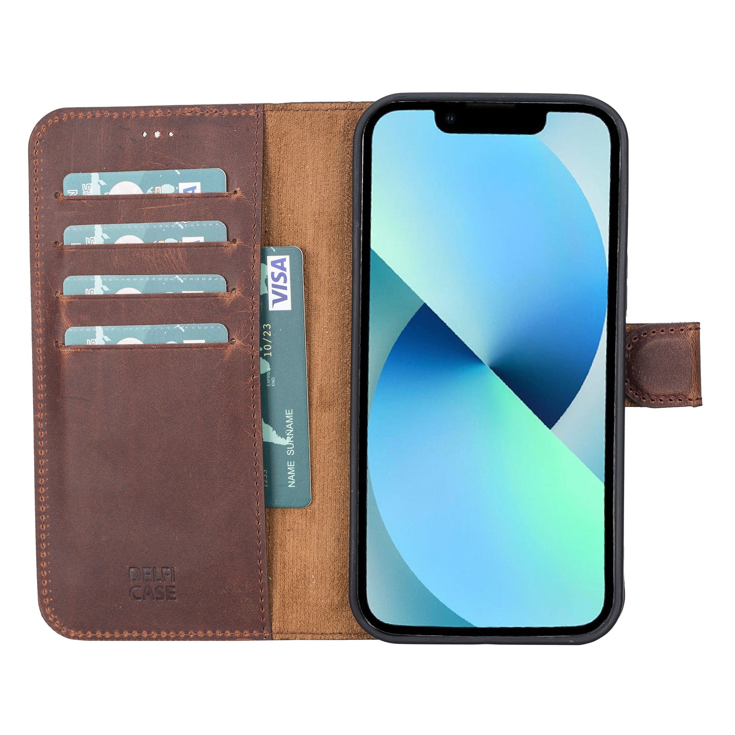 UnBranded Delfi, Magic Leather iPhone 12 Pro Max Detachable Wallet Case