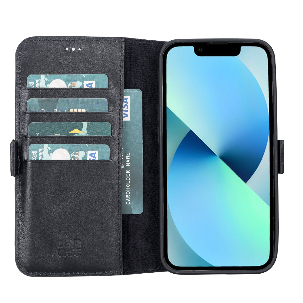 Bouletta Delfi, TD Wallet iPhone 13 Leather Wallet Case Black