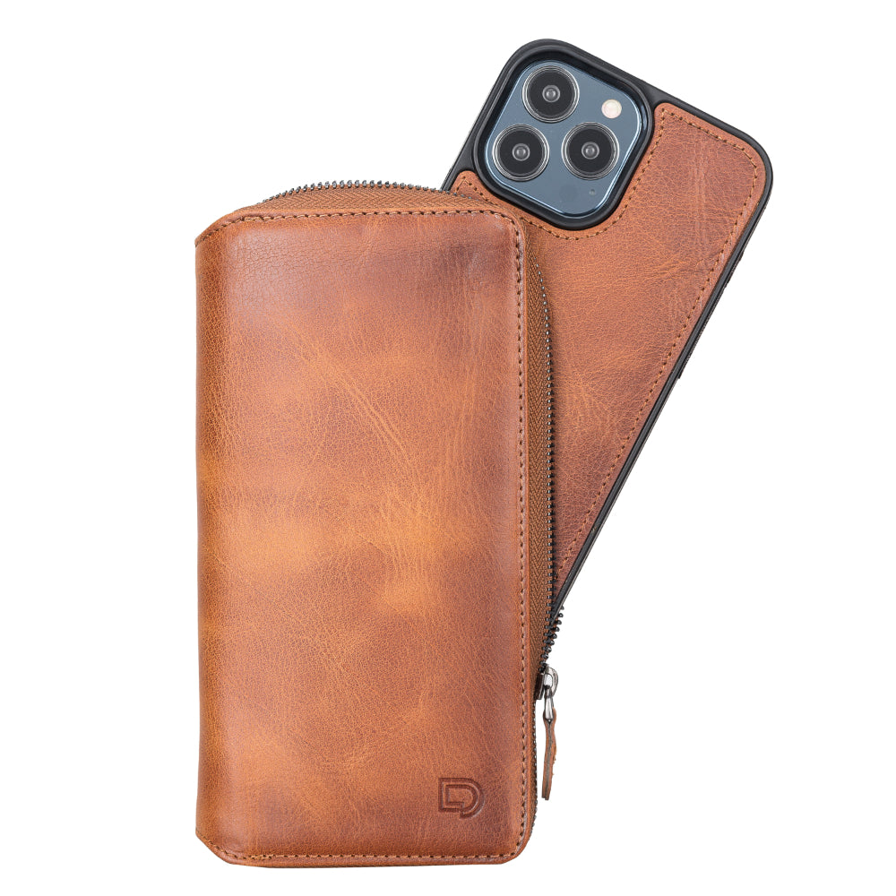 Bouletta Delfi, Trina iPhone 13 Pro Max Leather Detachable and Zipper Wallet Case