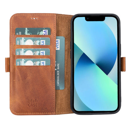 Bouletta Delfi, TD Wallet iPhone 13 Leather Wallet Case Espresso