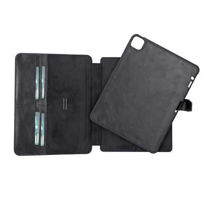 UnBranded Eto iPad Pro 11" Leather Wallet Case Black