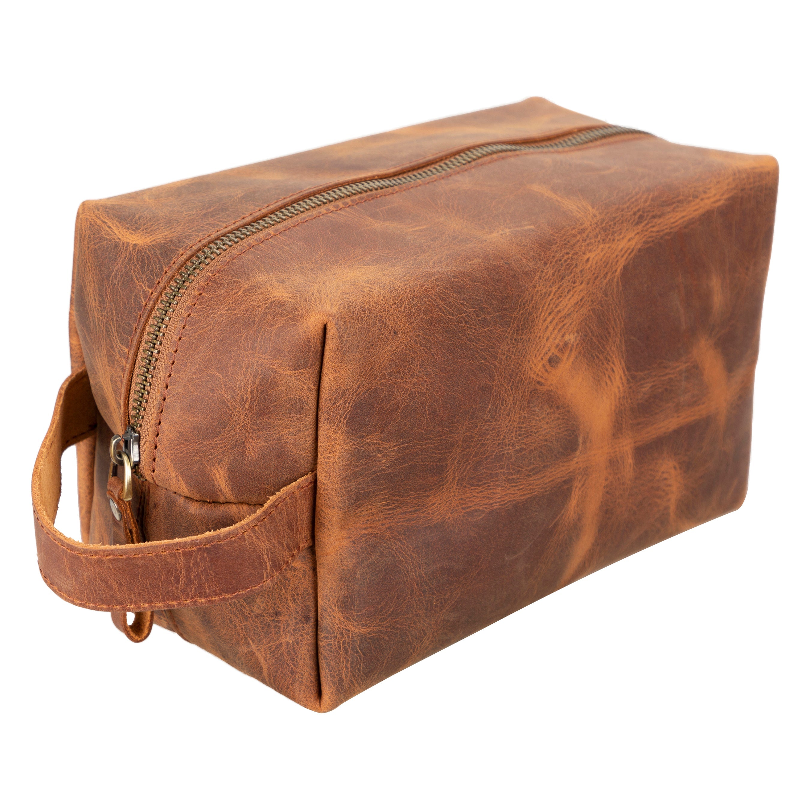 Bayelon Eve Leather Dopp Kit - Medium Size
