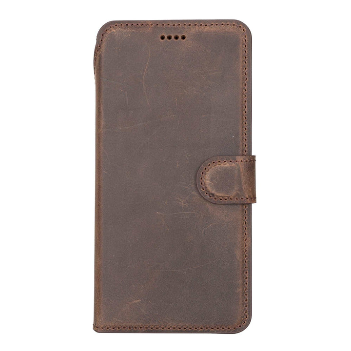Google Pixel 6 Detachable Full Grain Leather Wallet Case with Kickstand Feature Bayelon