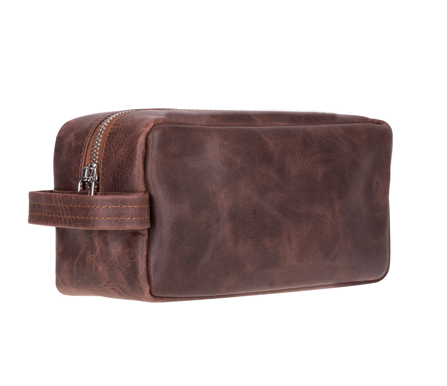 UnBranded Biel Leather Dopp Kit Dark Brown