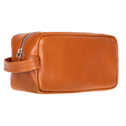 UnBranded Biel Leather Dopp Kit Sandy Tan