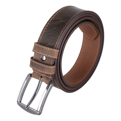 UnBranded Urban Classic Leather Men's Belt Coffee 105 Cm