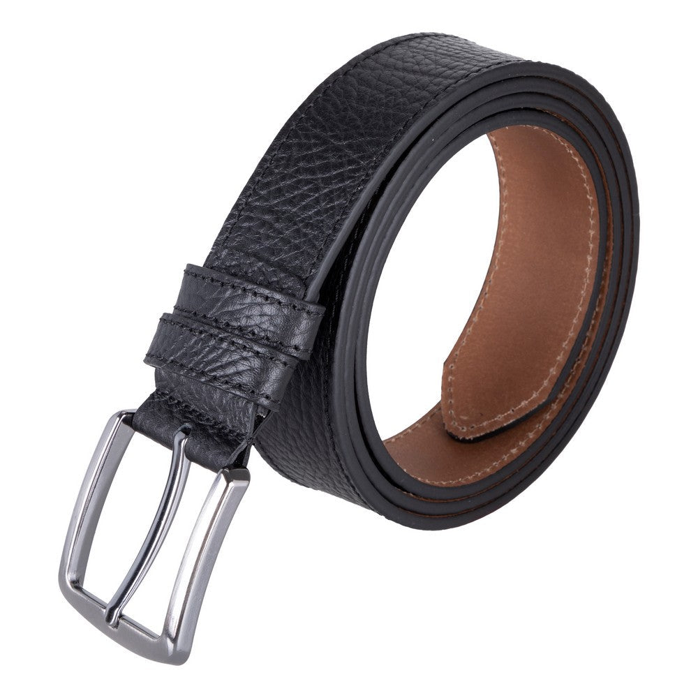UnBranded Urban Classic Leather Men's Belt Shadow Black 105 Cm