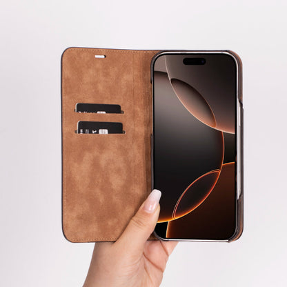 Bouletta Sonat Leather Folio Case for iPhone 16 Pro