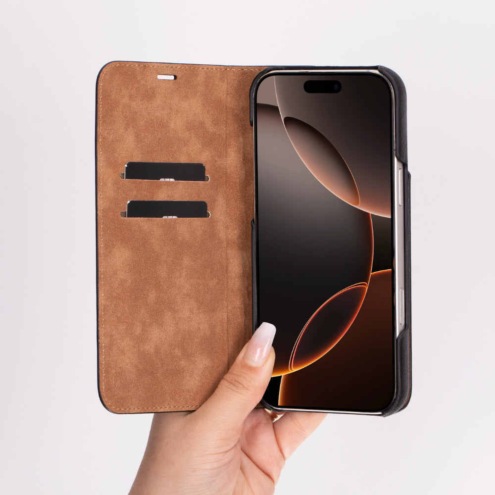 Bouletta Sonat Leather Folio Case for iPhone 16 Pro